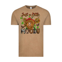 Vintage Coffee Just a Little Moody Vintage Tee - CowhideDigitalArt