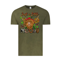 Vintage Olive Just a Little Moody Vintage Tee - CowhideDigitalArt
