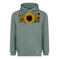 Sage Sunflower Leopard Mom Heavyweight Hoodie - Jasminsmagicworld