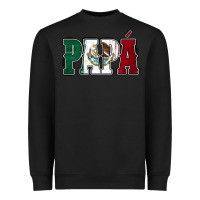 Black Mexican Flag Papá Heavyweight Sweatshirt - Jasminsmagicworld