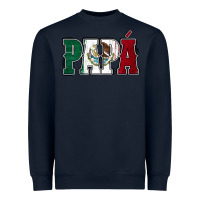 Navy Mexican Flag Papá Heavyweight Sweatshirt - Jasminsmagicworld