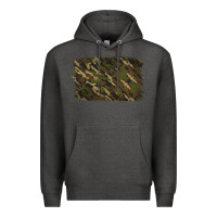 Charcoal Heather Camouflage Background Premium Hoodie - Jasminsmagicworld