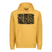 Mustard Camouflage Background Premium Hoodie - Jasminsmagicworld