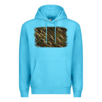 Ocean Blue Camouflage Background Premium Hoodie - Jasminsmagicworld