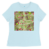 Baby Blue The Grinch Seamless Ladies Tee - CowhideDigitalArt