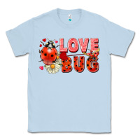Dusty Blue Love Bug Classic Tee - FaDigitalArtStudio