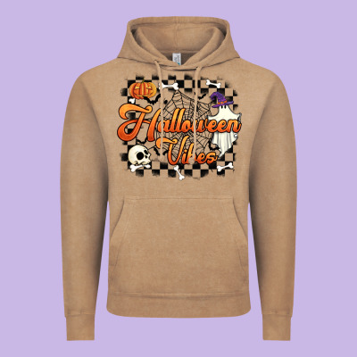 Halloween Vibes Vintage Hoodie Designed By Artiststas