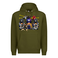 Army Green police gnome Premium Hoodie - BarkalooDesign