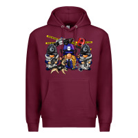 Burgundy police gnome Premium Hoodie - BarkalooDesign