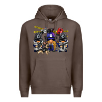 Coffee police gnome Premium Hoodie - BarkalooDesign