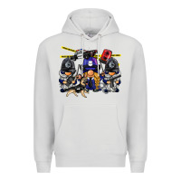 Dove Grey police gnome Premium Hoodie - BarkalooDesign