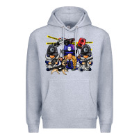 Heather Grey police gnome Premium Hoodie - BarkalooDesign