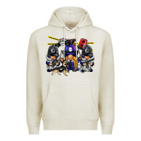 Oatmeal Heather police gnome Premium Hoodie - BarkalooDesign