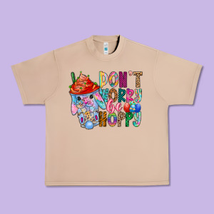 Don T Worry Be Hoppy Easter Urban Heavy Tee Designed By Cowhidedigitalart