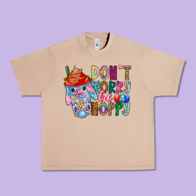 Don T Worry Be Hoppy Easter Urban Heavy Tee Designed By Cowhidedigitalart