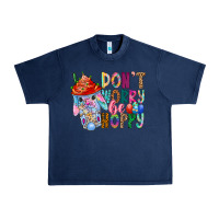 Navy DON T WORRY Be hoppy Easter Urban Heavy Tee - CowhideDigitalArt