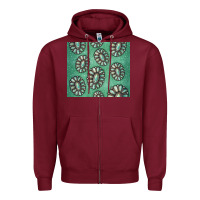 Burgundy turquoise gemstone glitter Zipper Hoodie - Jasminsmagicworld