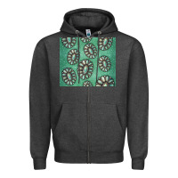 Charcoal Heather turquoise gemstone glitter Zipper Hoodie - Jasminsmagicworld