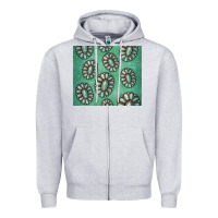 Heather Grey turquoise gemstone glitter Zipper Hoodie - Jasminsmagicworld