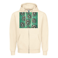 Sandshell turquoise gemstone glitter Zipper Hoodie - Jasminsmagicworld
