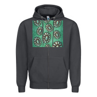 Smoke turquoise gemstone glitter Zipper Hoodie - Jasminsmagicworld