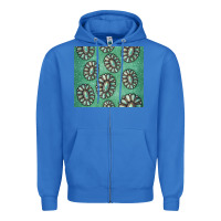 True Royal turquoise gemstone glitter Zipper Hoodie - Jasminsmagicworld