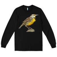 Black Western Meadowlark Long Sleeve Tee - LillyAllenDesigns