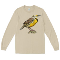 Mushroom Western Meadowlark Long Sleeve Tee - LillyAllenDesigns