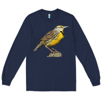Navy Western Meadowlark Long Sleeve Tee - LillyAllenDesigns