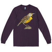 Plum Western Meadowlark Long Sleeve Tee - LillyAllenDesigns