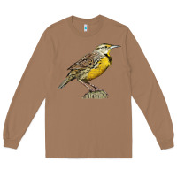 Toasted Coconut Western Meadowlark Long Sleeve Tee - LillyAllenDesigns