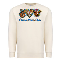 Peace Love Cows Premium Sweatshirt | Teevron