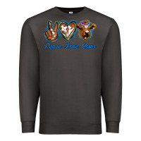 Smoke Peace Love Cows Premium Sweatshirt - Jasminsmagicworld