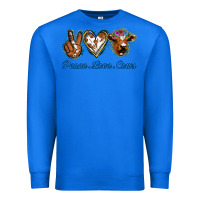 True Royal Peace Love Cows Premium Sweatshirt - Jasminsmagicworld