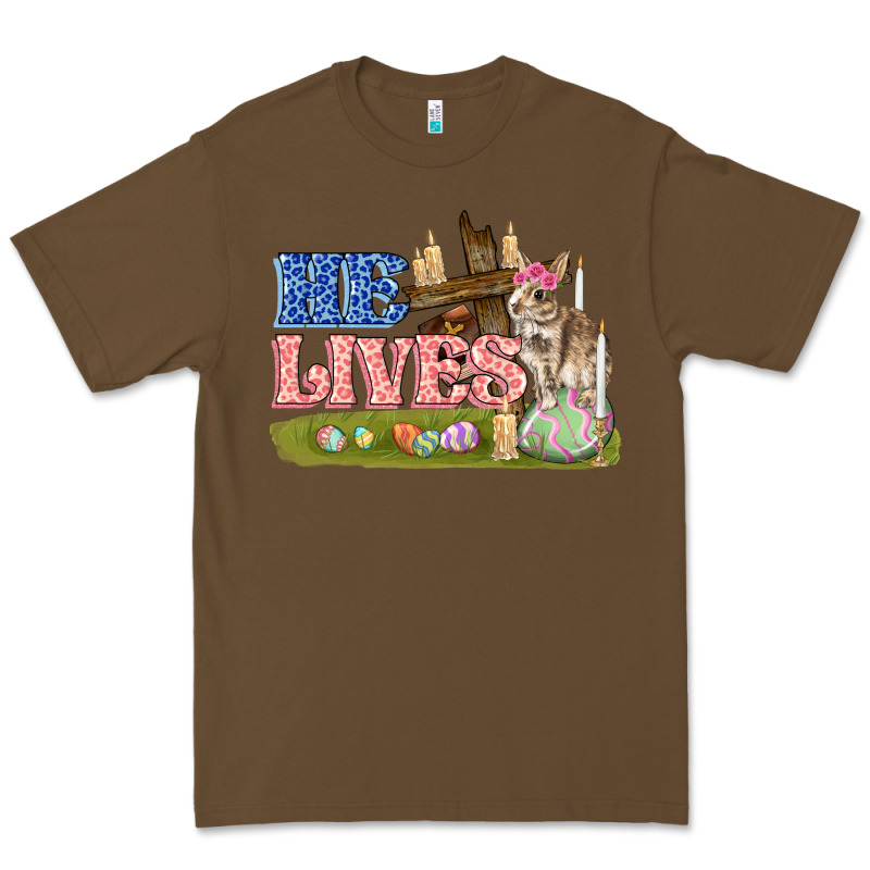 He Lives Easter Premium Tee by FaDigitalArtStudio | Teevron