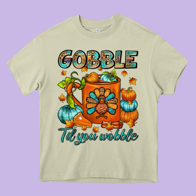 Gobble Til You Wobble Coffee Mug Heavy Core Tee Designed By Fadigitalartstudio
