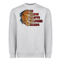 Dad The Man The Myth The Legend The King Heavyweight Sweatshirt | Teevron