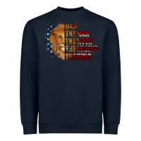 Navy Dad The Man The Myth The Legend The King Heavyweight Sweatshirt - Jasminsmagicworld