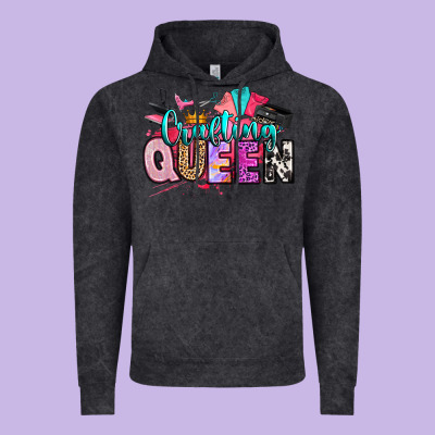 Crafting Queen Vintage Hoodie Designed By Artiststas
