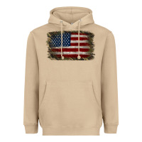 Mushroom Camouflage Usa Flag Background Heavyweight Hoodie - Jasminsmagicworld