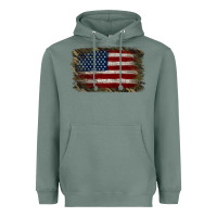 Sage Camouflage Usa Flag Background Heavyweight Hoodie - Jasminsmagicworld