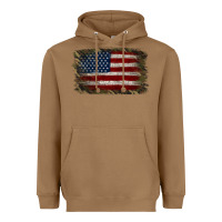 Toasted Coconut Camouflage Usa Flag Background Heavyweight Hoodie - Jasminsmagicworld