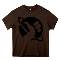 Chocolate Brown hitchhike Heavy Core Tee - baoMotion