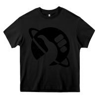 Black hitchhike Heavy Core Tee - baoMotion