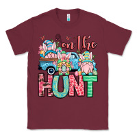 Burgundy Easter gnomes on the hunt Classic Tee - OliviaCreatesArt
