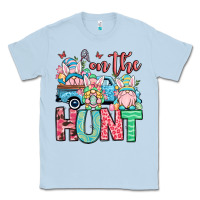 Dusty Blue Easter gnomes on the hunt Classic Tee - OliviaCreatesArt