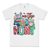 White Easter gnomes on the hunt Classic Tee - OliviaCreatesArt