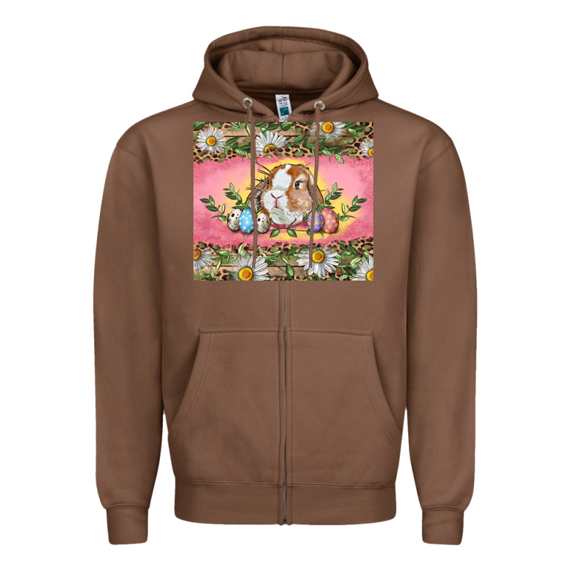 Easter Bunny And Eggs Zipper Hoodie by RanaPortraitStore | Teevron