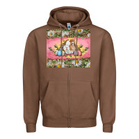 Chestnut Easter bunny and eggs Zipper Hoodie - RanaPortraitStore