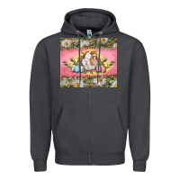 Smoke Easter bunny and eggs Zipper Hoodie - RanaPortraitStore